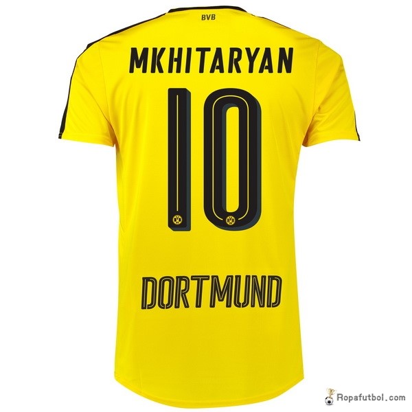 Camiseta Borussia Dortmund Replica Primera Ropa Mkhitaryan 2016/17 Amarillo